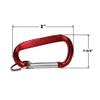 BIG HORN 19795 Aluminum Carabiner Spring Clip Hook Keychain (25/Pack) view 3