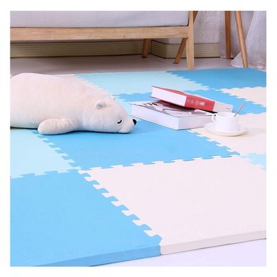 ALGFree Foam Puzzle Mat Carpet Child Climbing Crawling Mat Interlocking Floors Tiles Baby Splice Thicken Pad Floor Protection, 6 Colors, Free Cut (Color : B, Size : 50x50x2cm-16pcs)
