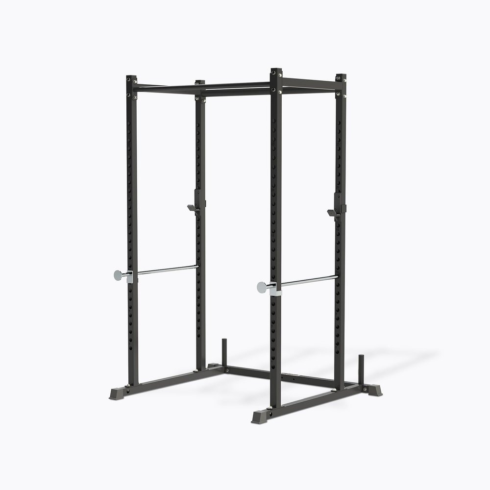 REP Fitness PR-1100 Power Rack Home Gym System, Compact Squat Cage with Multi-Grip Pull Up Bar, Power Rack + LAT/Row Attachment + Dip Attachment + Weight Storage