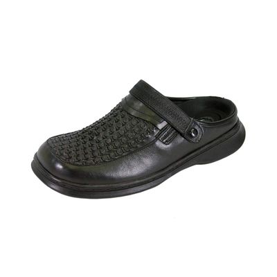 24 Hour Comfort Marcy (0022) Women's Wide Width Decorative Pattern Upper Clogs Black 5.5