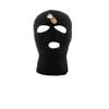 ALLNTRENDS Adult Three Hole Mask Henny Embroidered Face Cover Warm Cold Winter Hat (Black) view 1