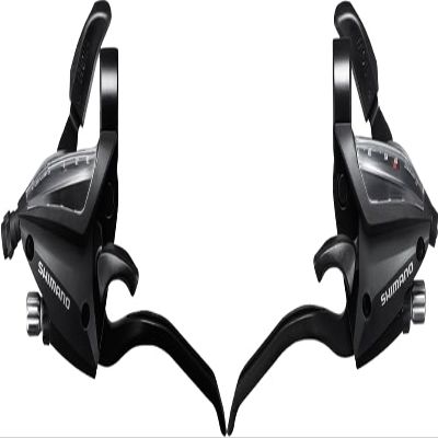 Shimano St-Ef500-4 Bicycle Shift/Brake Lever Set - 3 X 8 Speed Ez-Fire Plus 4F-Alloy for V-Brake Black
