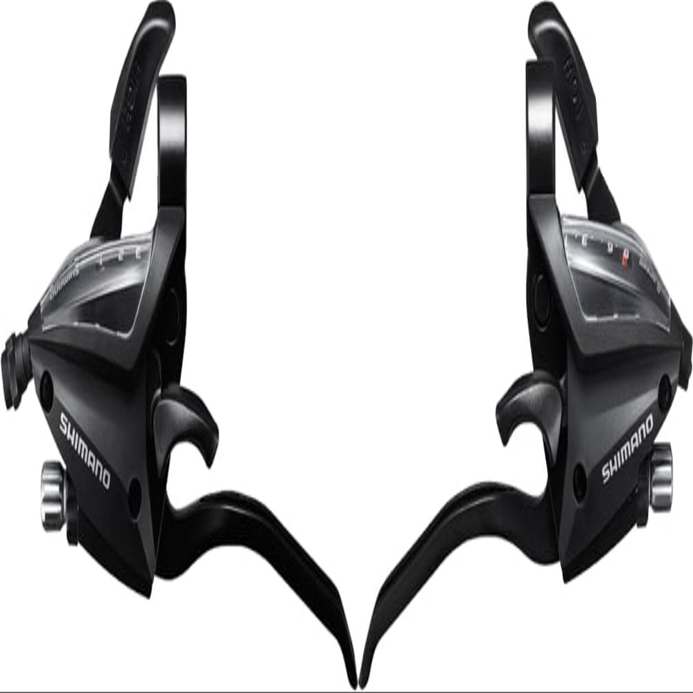 Shimano St-Ef500-4 Bicycle Shift/Brake Lever Set - 3 X 8 Speed Ez-Fire Plus 4F-Alloy for V-Brake Black