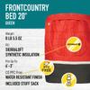 Sierra Designs Frontcountry Bed: Zipperless 20 Degree Synthetic Queen Double Sleeping Bag, Red/Black view 2