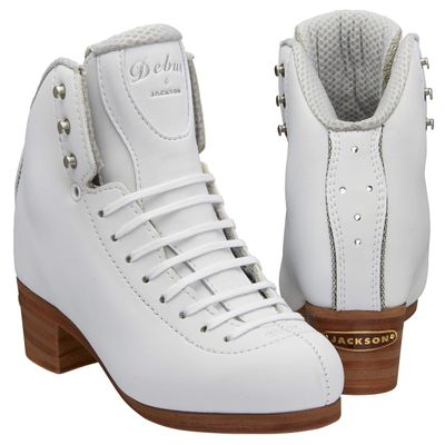 Jackson Ultima - Figure Skates - Debut Low Cut DJ2430 - White Size: Adult 4.5 / Width: Wide (W, D)