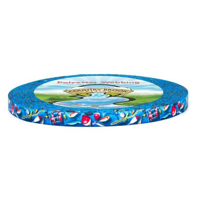 Country Brook Design - Gone Fishin' Photo Quality Polyester (1/2 Inch, 50 Yards)