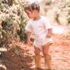 Newborn Infant Baby Girl Boy Clothes Short Sleeve T-Shirt Tops and Shorts Pants Solid Color Summer Outfit (A-White, 18-24 Months) view 2