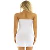 Agoky Women's Sexy Mesh See Through Mini Tube Dress Nightclub Bodycon Chemise Dresses Type B White One Size view 4