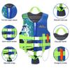 MoKo Swimming Vest for Kids 46-77 lbs, Clearance Children Swim Vests Water Activity Equipment Cute Pattern Watersports Swimming Device for Toddlers Boys Girls, L Size - Indigo view 3