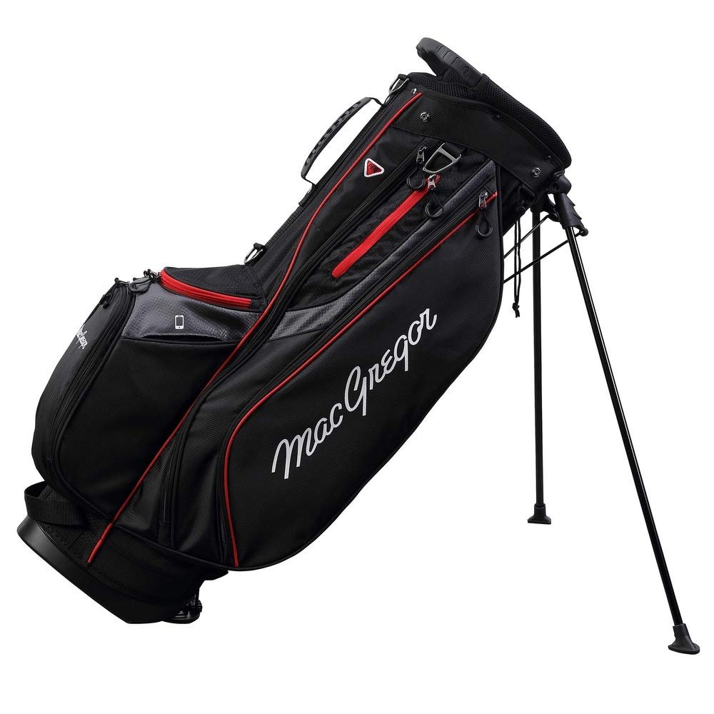 MacGregor Golf Response Stand Bag with 9" 6 Way Divider Top Black/Red