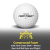 GoSports Foam Flight Practice Golf Balls 24 Pack - White view 4