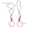 LIOOBO Wooden Gymnastic Rings with Adjustable Straps Exercise Rings for Kids Training Workout Strength Training Fitness Outdoor Backyard Play view 4
