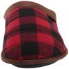 Dearfoams Men's Clog Slipper, Red Plaid, small view 2