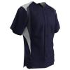 Champro Bull Pen Full Button Polyester Baseball Jersey, Youth Large, Navy,White,Graphite view 1