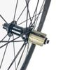 catazer Carbon Road Bicycle Wheelset Clincher 50mm Basalt Brake Surface 3K Weave with Novatec ABG Hub view 2