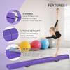 Oteymart 6FT Balance Beam Folding Gymnastics Beam Extra Firm Foam Anti-Slip Bottom Equipment for Floor Home Training, Kids, Adults view 3