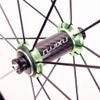 Bicycle Wheelset 700C for Road Bike Double Wall Alloy Rims C/V Brake 8-11 Speed Carbon Fiber Card Hub 6 Sealed Bearing QR 1545g (Size : Green) view 4