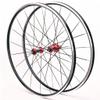 Bicycle Wheelset 700C for Road Bike Double Wall Alloy Rims C/V Brake 8-11 Speed Carbon Fiber Card Hub 6 Sealed Bearing QR 1545g (Size : Red) view 1