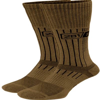 281Z Army Demi Season Breathable Over The Calf Uniform Boot Socks (Coyote Brown)(X-Small 2 Pairs Pack)