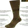 281Z Army Demi Season Breathable Over The Calf Uniform Boot Socks (Coyote Brown)(Small 4 Pairs Pack) view 3