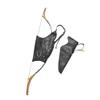 Archery Leather Recurve Bow Bag Arrow Quiver Holder Waist Belt Strap Traditional view 4