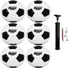 Biggz (Pack of 6 Premium Classic Soccer Balls with Hand Pump Size 4 view 1