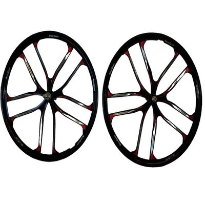 26 Inch Heavy Duty 10 Spoke Star Motorized Bike Disc Brake Mag Wheel Set