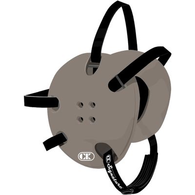 Cliff Keen E58 Headgear (Silver w/Black Straps)