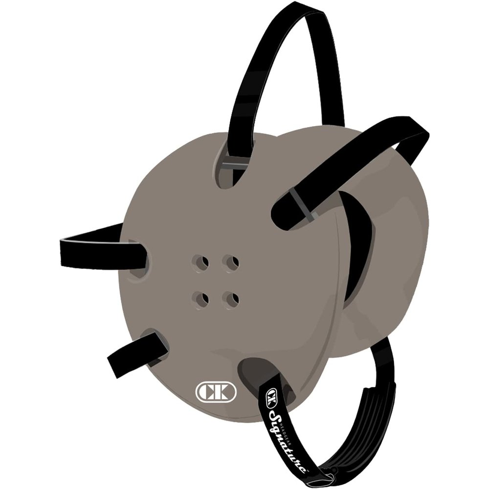 Cliff Keen E58 Headgear (Silver w/Black Straps)