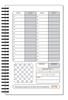 Perfect Strike Chess SCOREBOOK with Rules and Scoring Instructions. Heavy Duty. Practice and Competition. (5.5" x 8.5") LS-100:60 (100 Games per Book) (5 Book Value Pack) view 3
