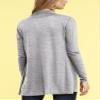 LL WSK2294 Women's Casual Soft Drape Open Front Fall Duster Lightweight Long Sleeve Cardigan M Heather_Grey view 3