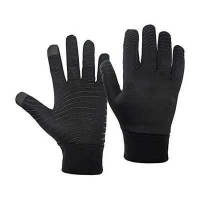 Precision Unisex-Youth Essential Warm Players Gloves, Black, Junior