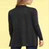 LL WSK2294 Women's Casual Soft Drape Open Front Fall Duster Lightweight Long Sleeve Cardigan S Charcoal view 3