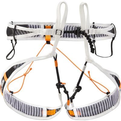 PETZL FLY Ultra-Lightweight Mountaineering Harness - Black/White, Small