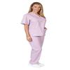 M&M Scrubs Women's Solid V-Neck Scrub Set Medical Scrub Tops and Pants (5X-Large, Lilac) view 3