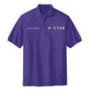 Custom Embroidered Polo Shirts for Men Personalized Embroidery Text Logo Name Company Purple view 3