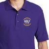 Custom Embroidered Polo Shirts for Men Personalized Embroidery Text Logo Name Company Purple view 4
