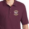 Custom Embroidered Polo Shirts for Men Personalized Embroidery Text Logo Name Company Maroon view 4