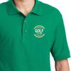 Custom Embroidered Polo Shirts for Men Personalized Embroidery Text Logo Name Company Kelly Green view 4