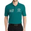 Custom Embroidered Polo Shirts for Men Personalized Embroidery Text Logo Name Company Teal Green view 1