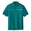 Custom Embroidered Polo Shirts for Men Personalized Embroidery Text Logo Name Company Teal Green view 3