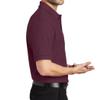 Custom Embroidered Polo Shirts for Men Personalized Embroidery Text Logo Name Company Maroon view 2