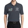 Custom Embroidered Polo Shirts for Men Personalized Embroidery Text Logo Name Company Steel Grey view 1