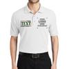 Custom Embroidered Polo Shirts for Men Personalized Embroidery Text Logo Name Company White view 1