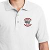 Custom Embroidered Polo Shirts for Men Personalized Embroidery Text Logo Name Company White view 4