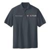 Custom Embroidered Polo Shirts for Men Personalized Embroidery Text Logo Name Company Steel Grey view 3