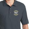 Custom Embroidered Polo Shirts for Men Personalized Embroidery Text Logo Name Company Steel Grey view 4