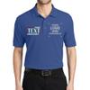 Custom Embroidered Polo Shirts for Men Personalized Embroidery Text Logo Name Company Mediterranean Blue view 1