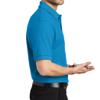 Custom Embroidered Polo Shirts for Men Personalized Embroidery Text Logo Name Company Turquoise view 3