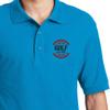 Custom Embroidered Polo Shirts for Men Personalized Embroidery Text Logo Name Company Turquoise view 4